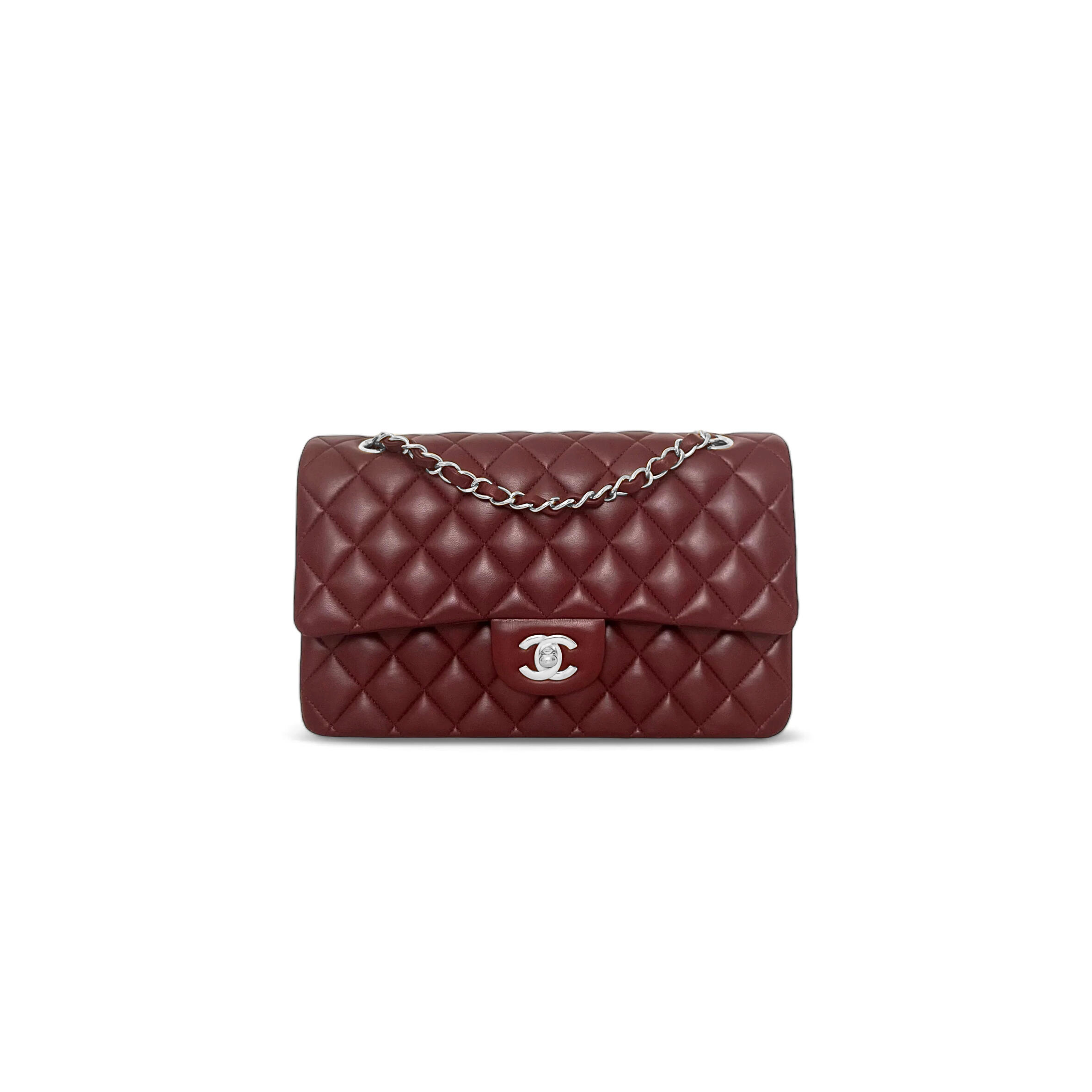 CHANEL MEDIUM LAMBSKIN CLASSIC DOUBLE FLAP BAG A01112  (25.5*15.5*6.5cm)